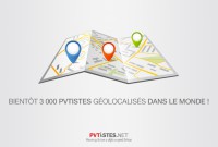 Bientôt 3 000 PVTistes géolocalisés dans le monde !