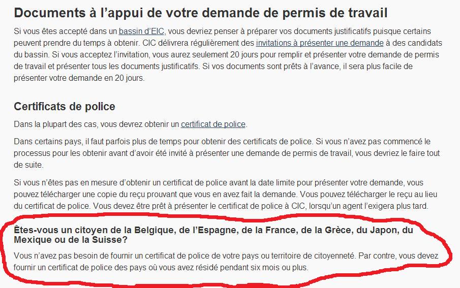 Certificat de Police d'un pays étranger nécessaire pour le PVT ? JP