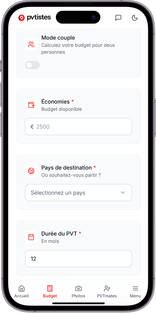 app screen