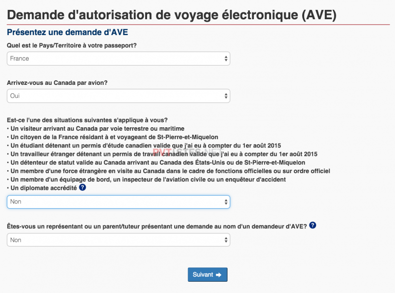 Canada L Autorisation De Voyage Electronique Ave Page 2 Sur