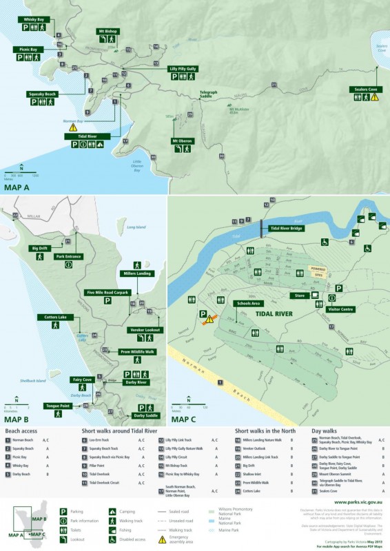 Wilsons Promontory Park-Carte