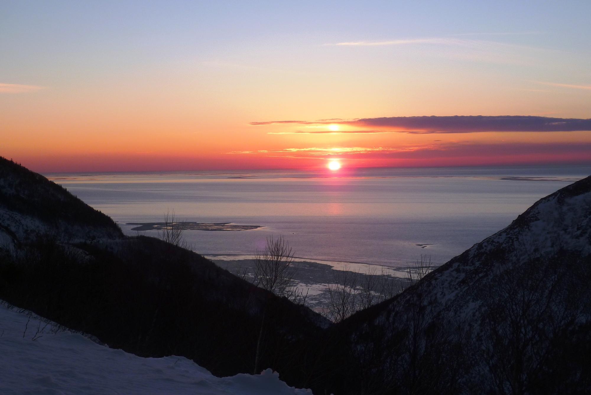 Hiver au Canada - Retour vers Chéticamp, Cabot Trail