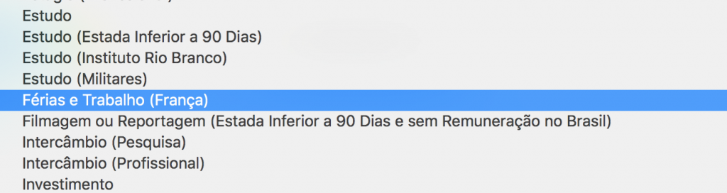 tutoriel pvt bresil formulaire