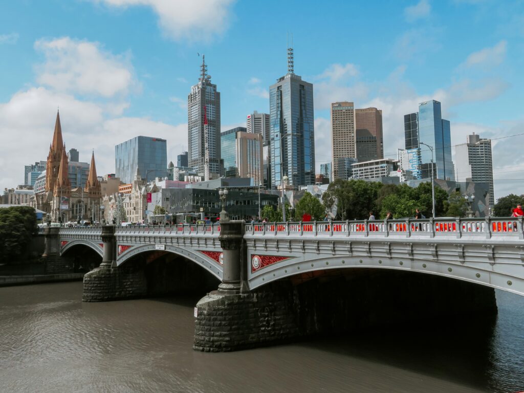 Le CBD de Melbourne.