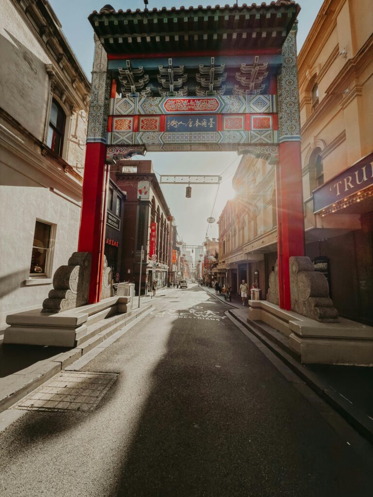 Le quartier de Chinatown à Melbourne