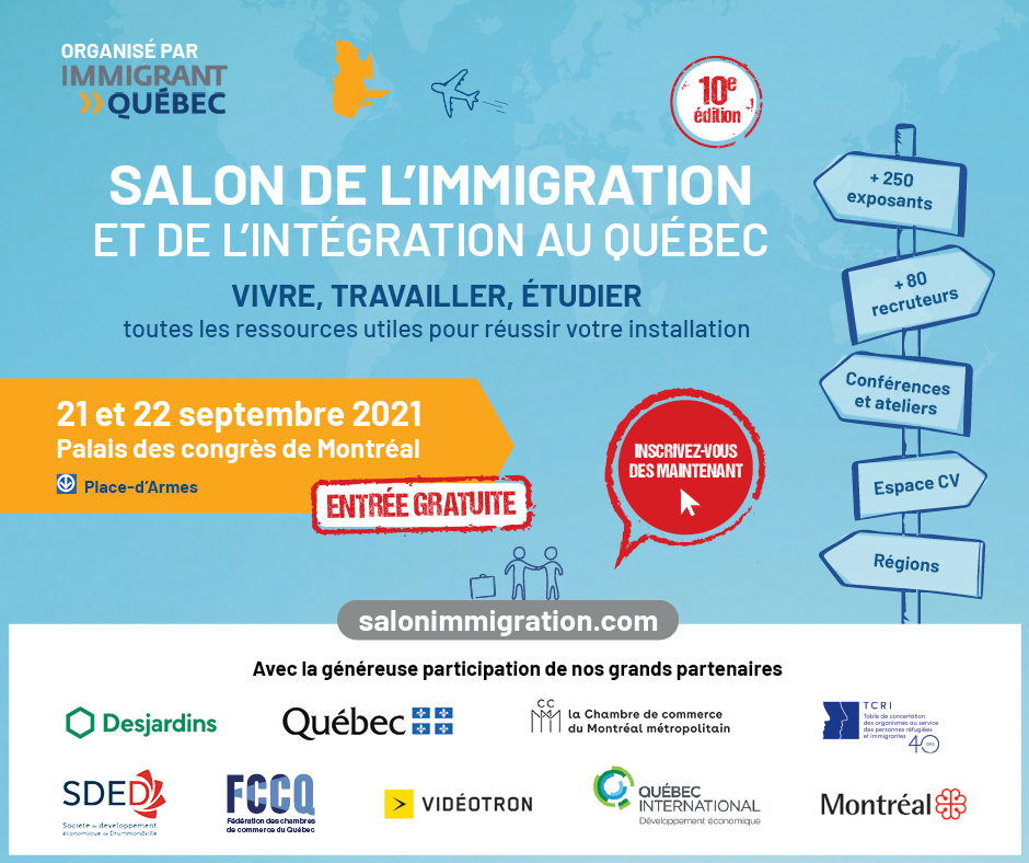 Salon De L Immigration Et De L Integration Au Quebec 2021 A Montreal