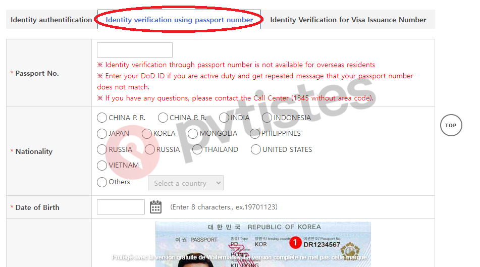 demande residence card pvt coree