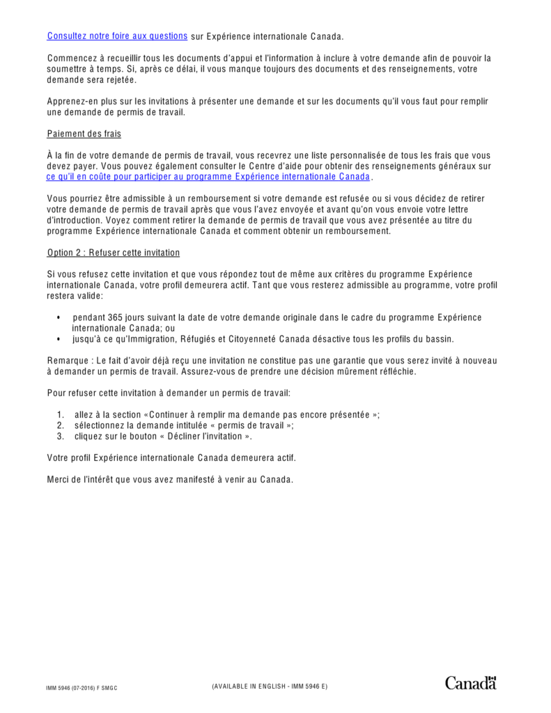 Page 2 de l'IPD pour EIC.