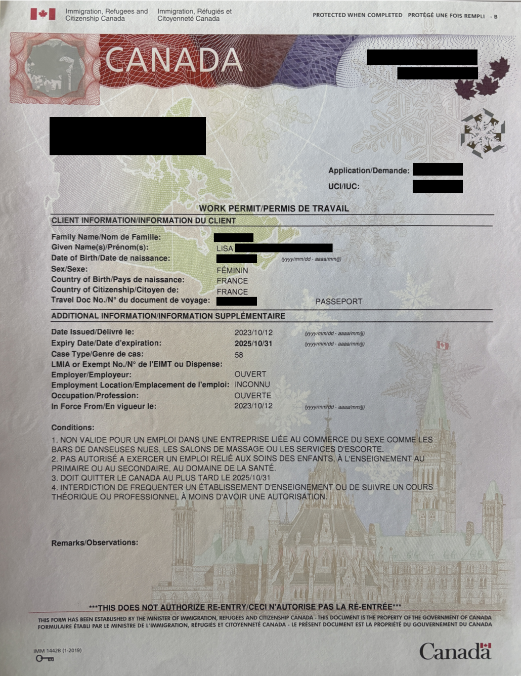 Arrivée au Canada : comprendre son permis de travail canadien