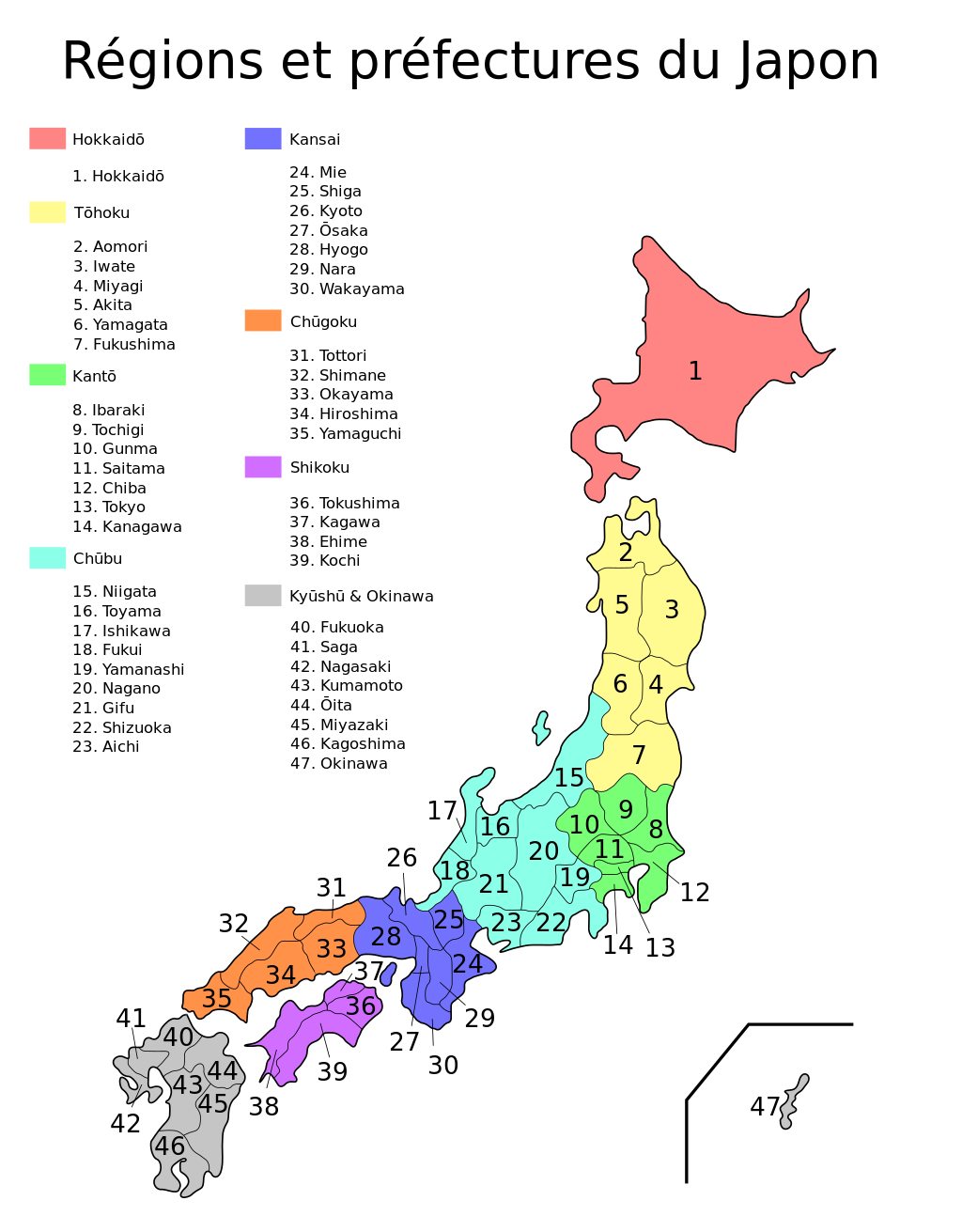 carte guide pvtistes japon