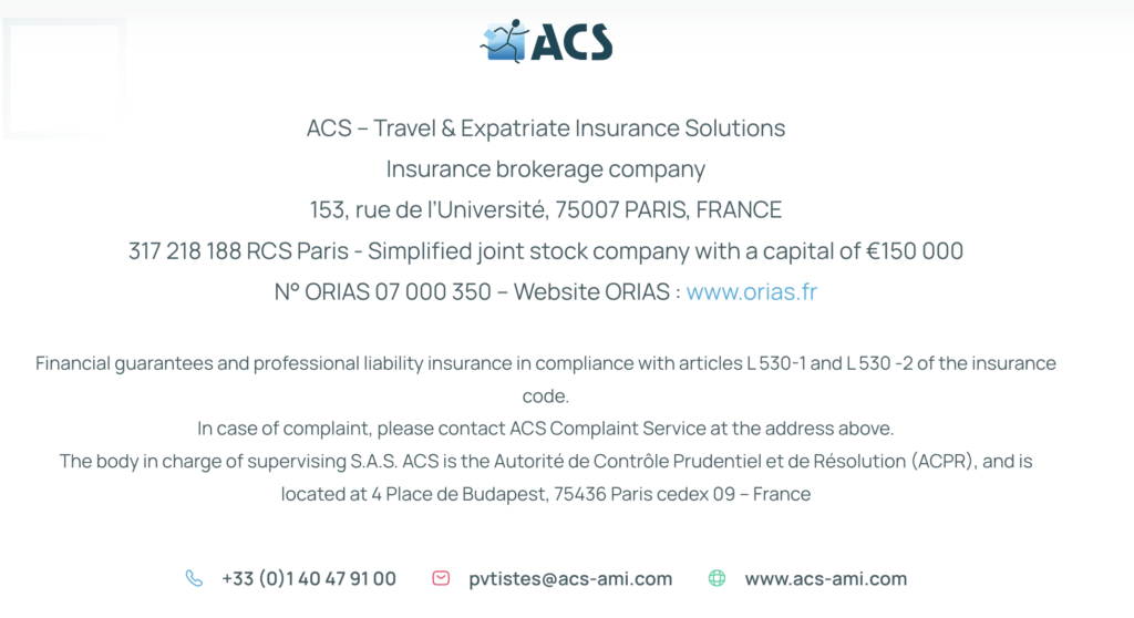 Globe WHV insurance ACS