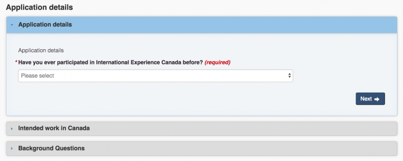IEC application Canada
