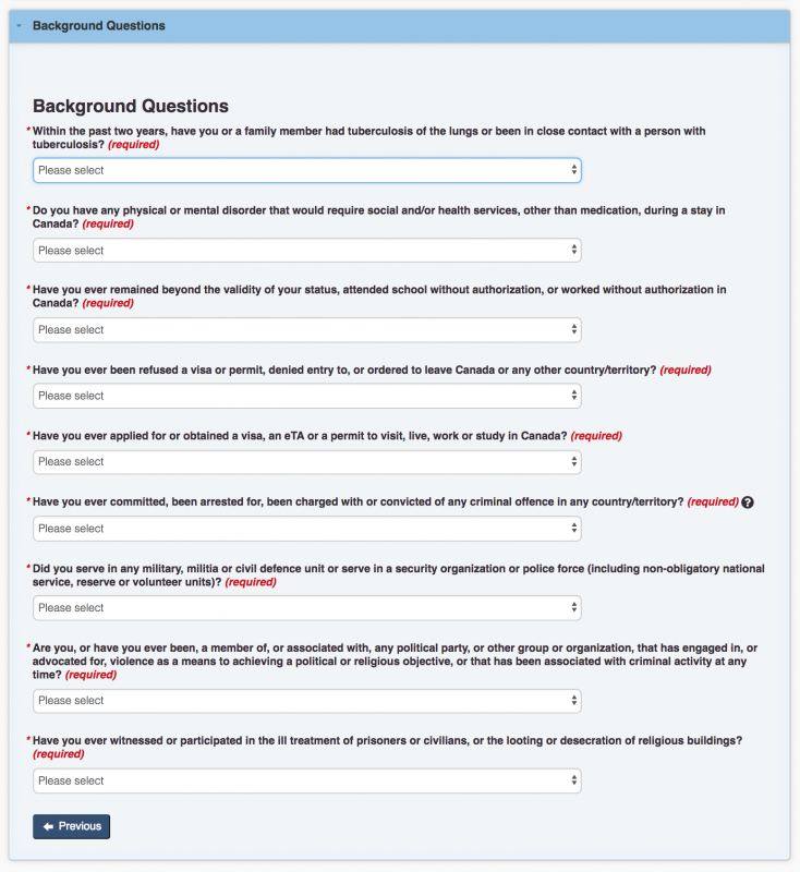 IEC application Canada