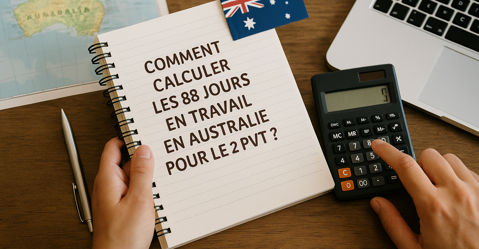 Calculer les "88 jours" (ou 179 jours) en Australie pour le 2e (ou 3e) PVT
