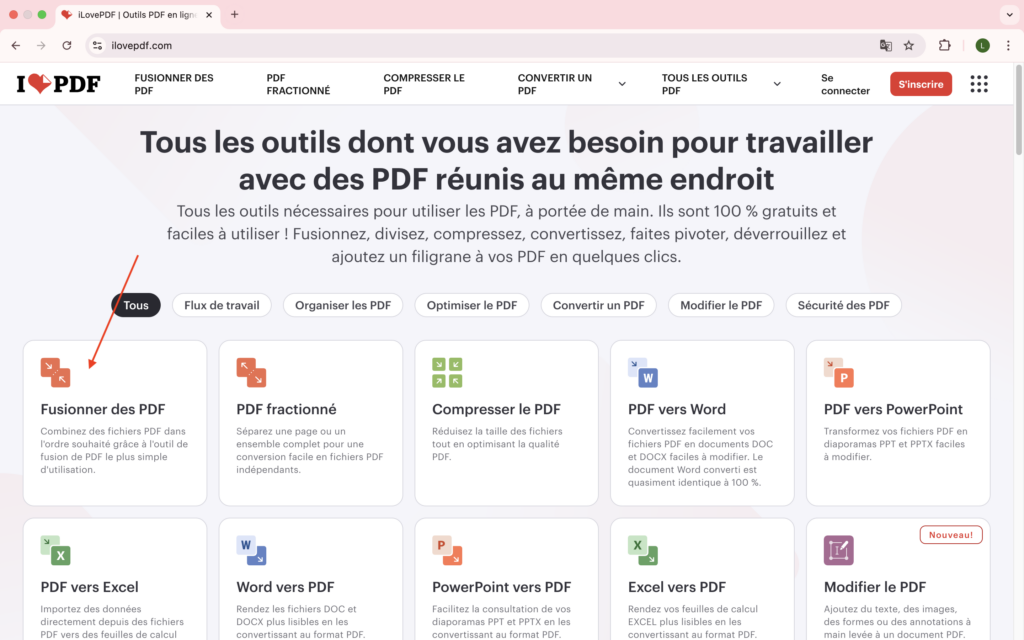 fusionner pdf