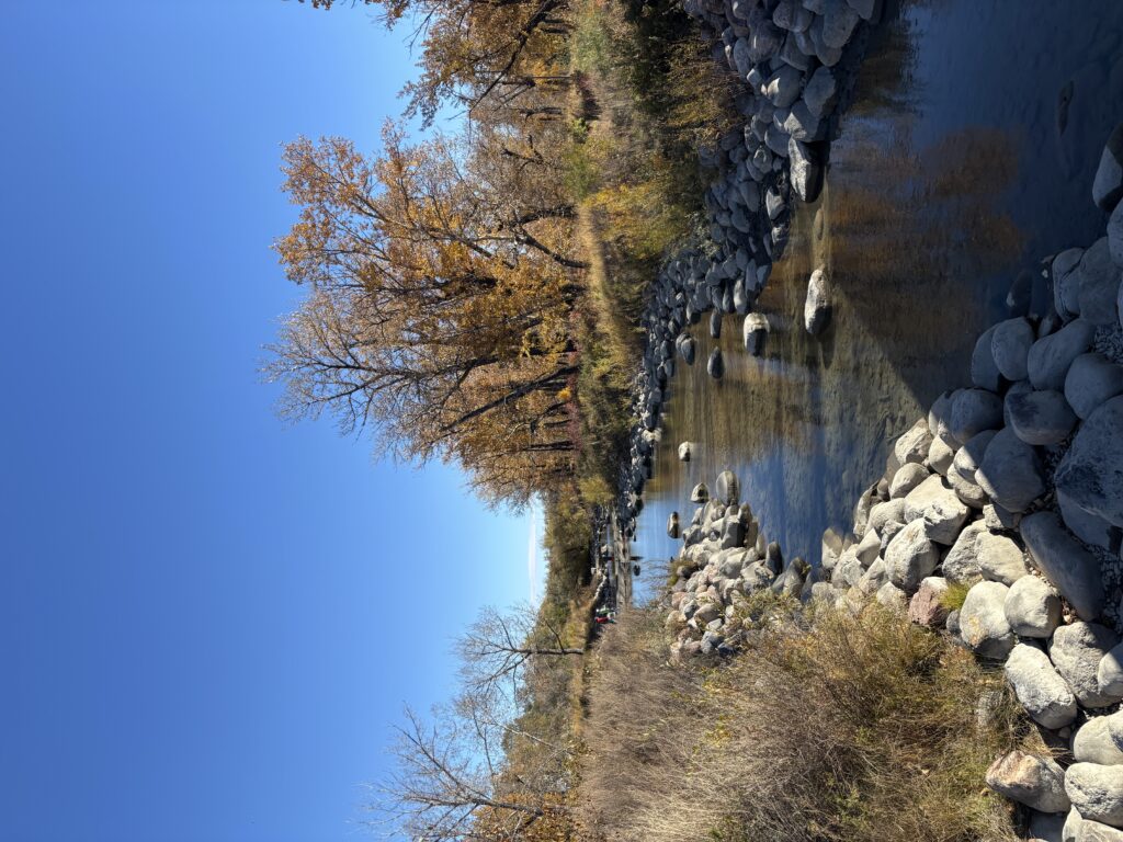 Les sentiers depuis St Patrick's Island à Calgary