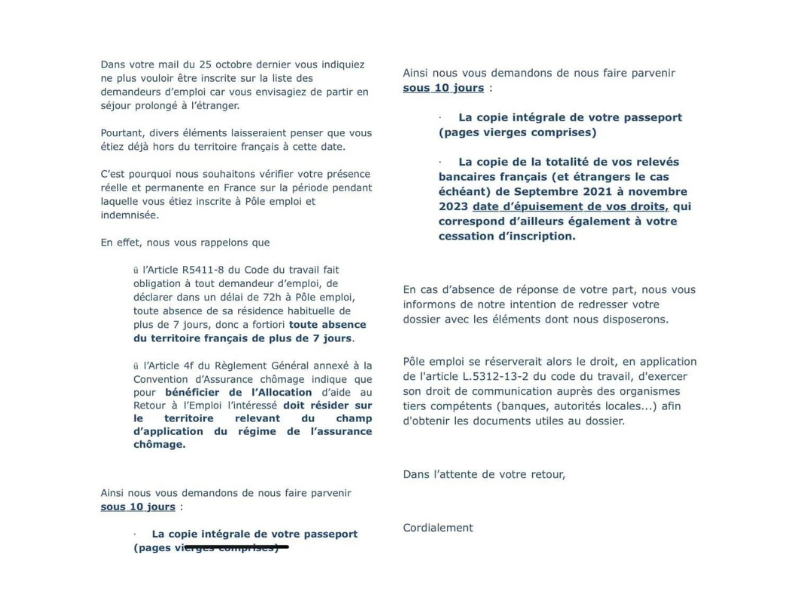 Pôle emploi réclamation