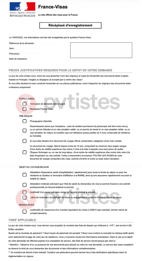 pvt france liste 