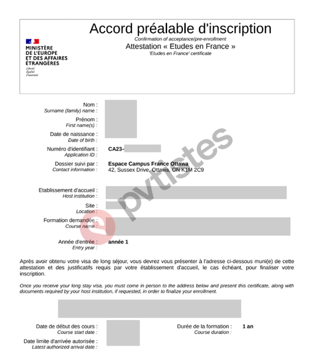 eef confirmation document